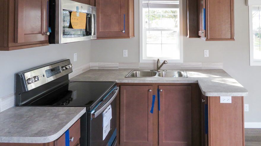 Kitchen of Buckville tiny home by Tiny Homes USA