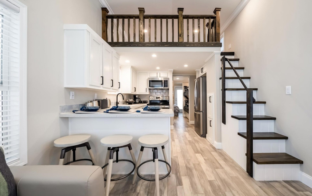 Kitchen of Carberry tiny home by Tiny Homes USA