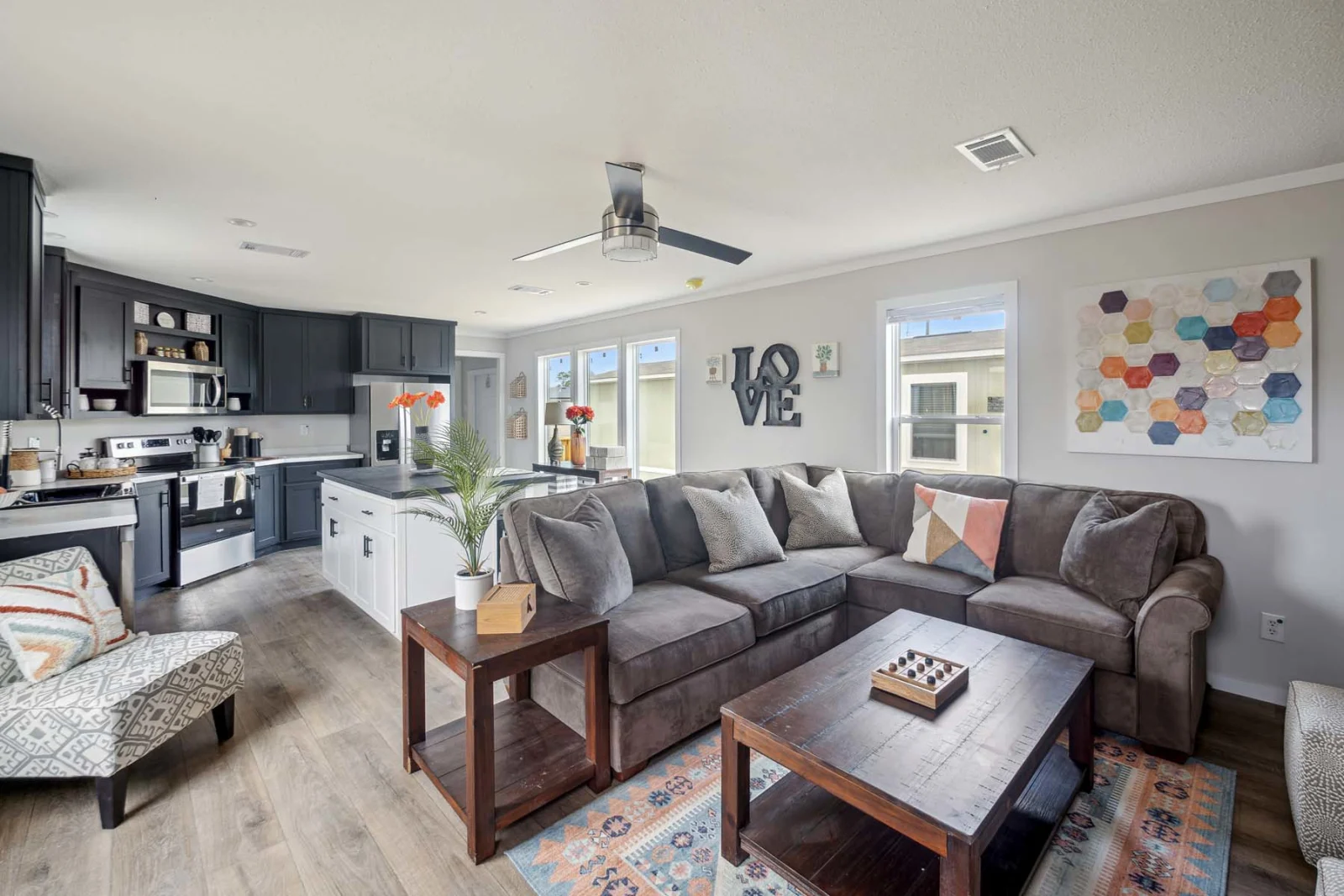 Living Room of The Tulane tiny home by Tiny Homes USA