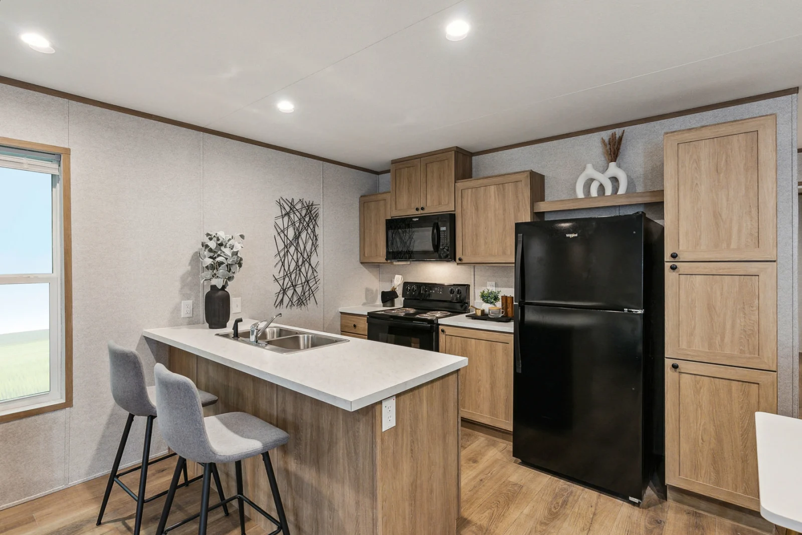 Kitchen of The Vertex tiny home by Tiny Homes USA