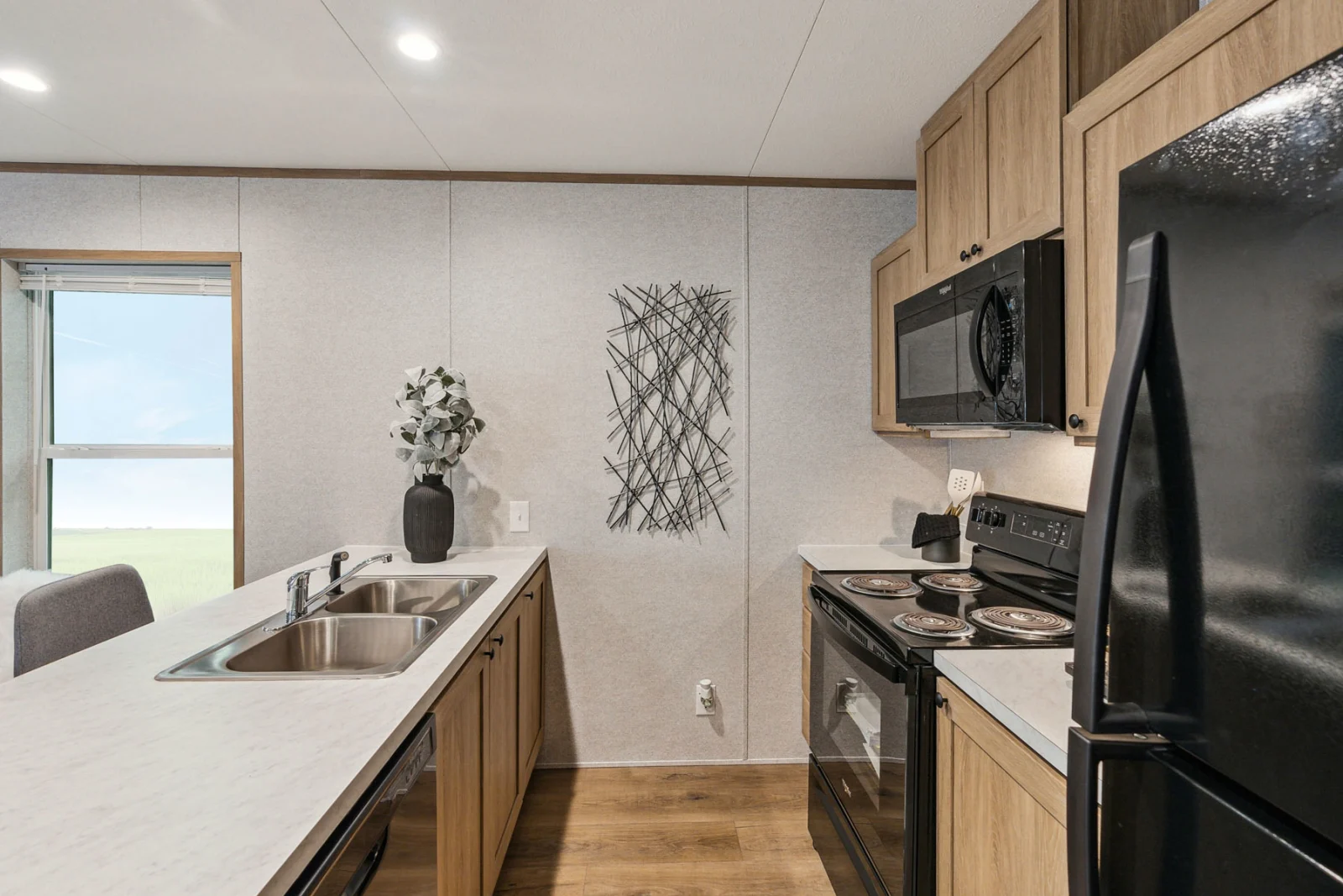 Kitchen of The Vertex tiny home by Tiny Homes USA