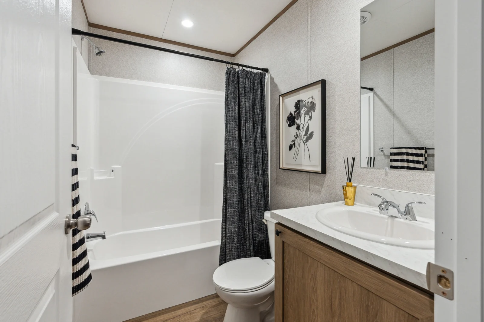 Bathroom of The Vertex tiny home by Tiny Homes USA