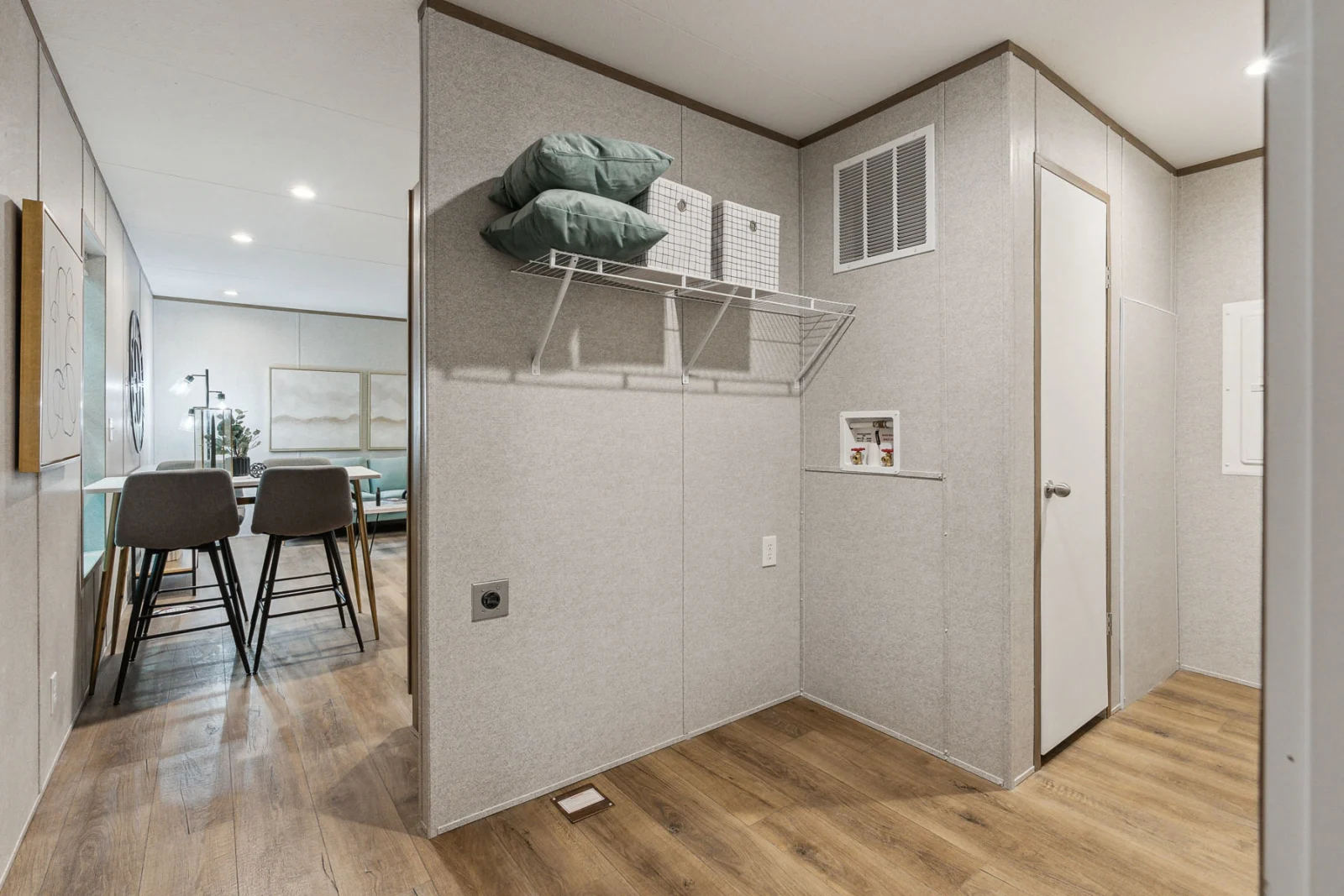 Utility Room of The Vertex tiny home by Tiny Homes USA