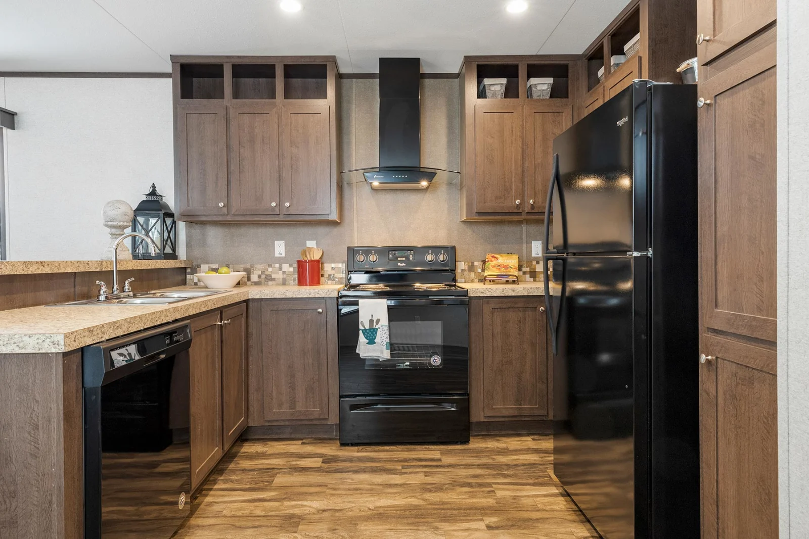 Kitchen of The Santa Cruz tiny home by Tiny Homes USA