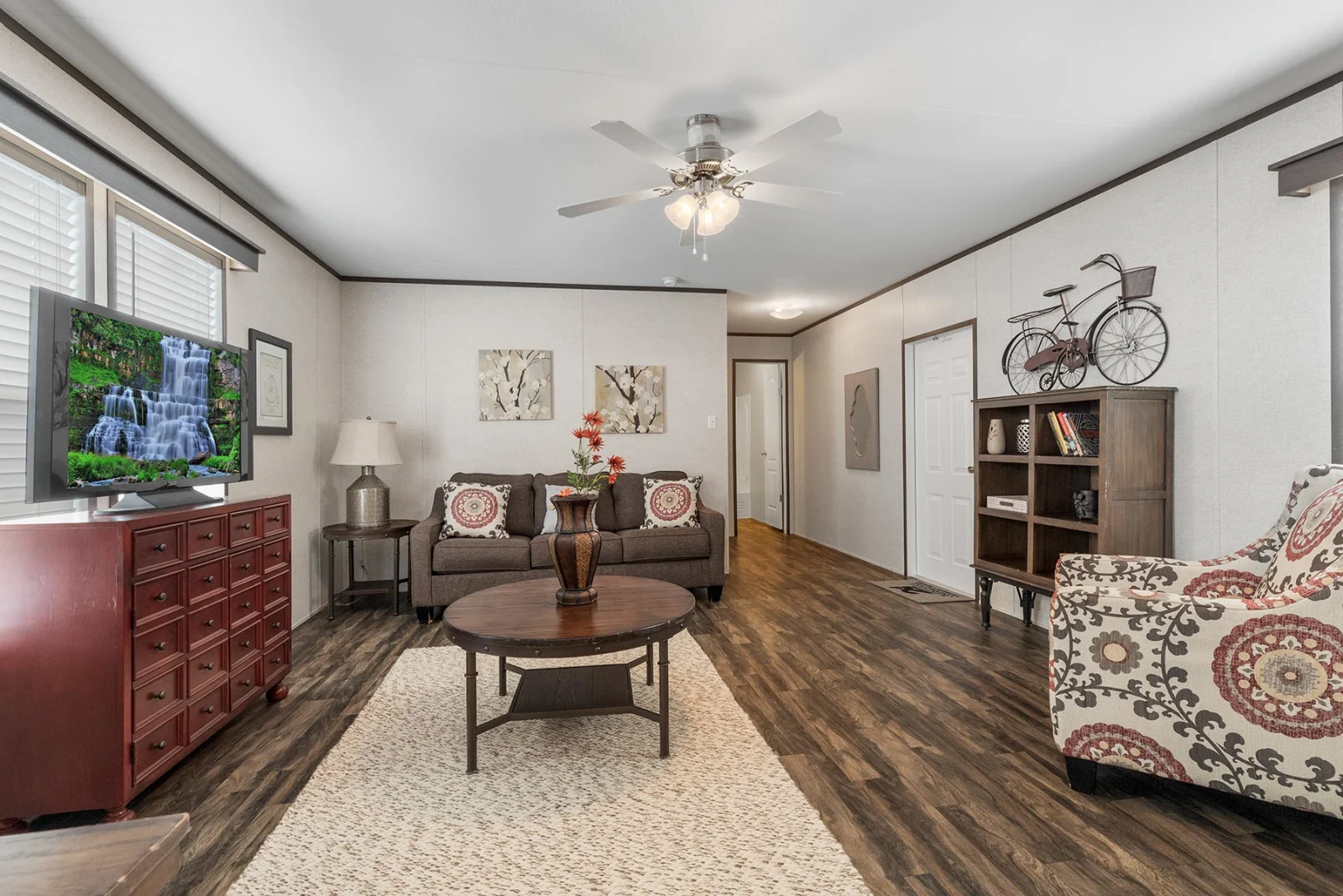 Living Room of The Santa Cruz tiny home by Tiny Homes USA