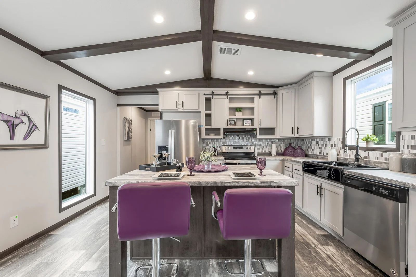 Living Room of The Canal tiny home by Tiny Homes USA