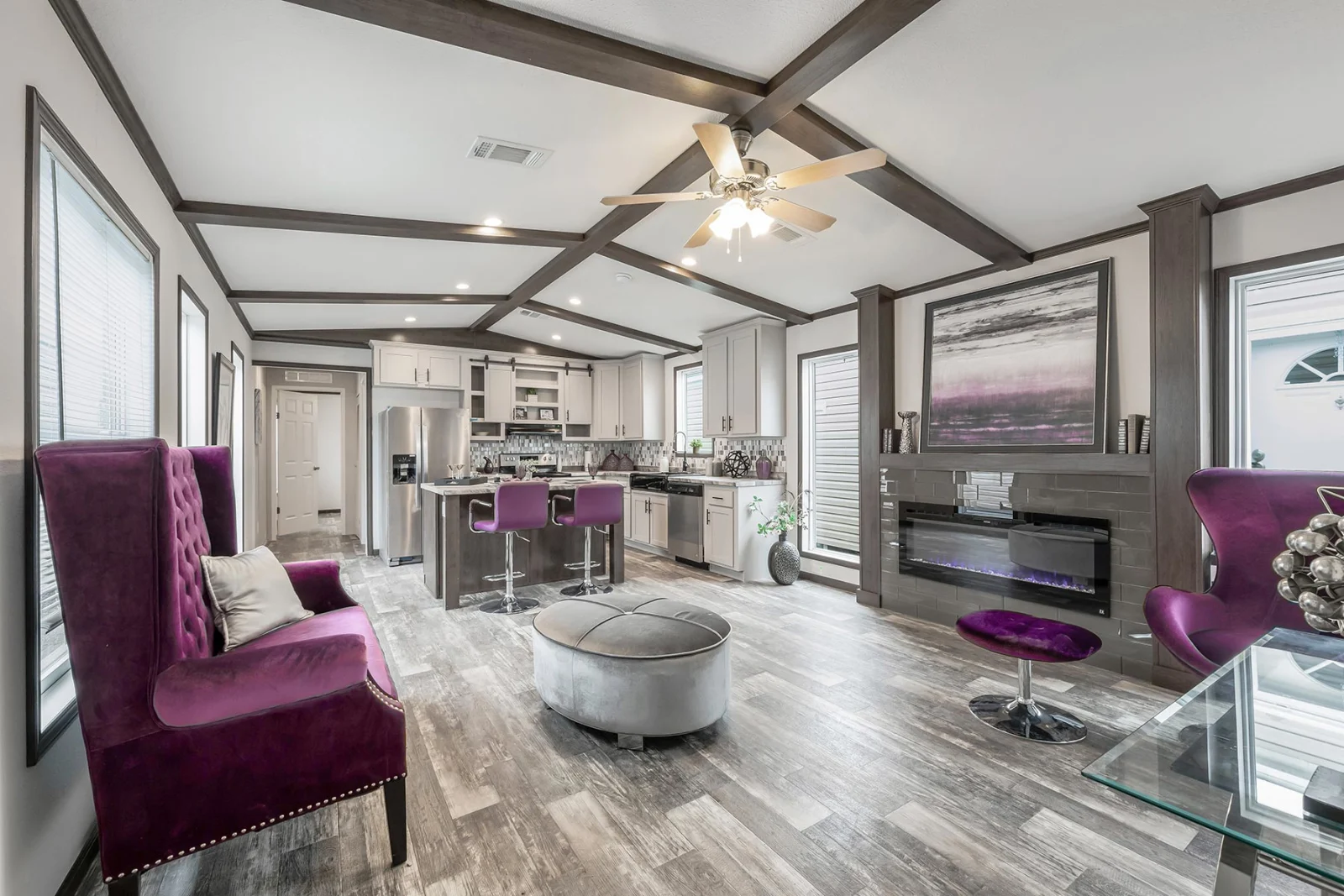 Living Area of The Canal tiny home by Tiny Homes USA