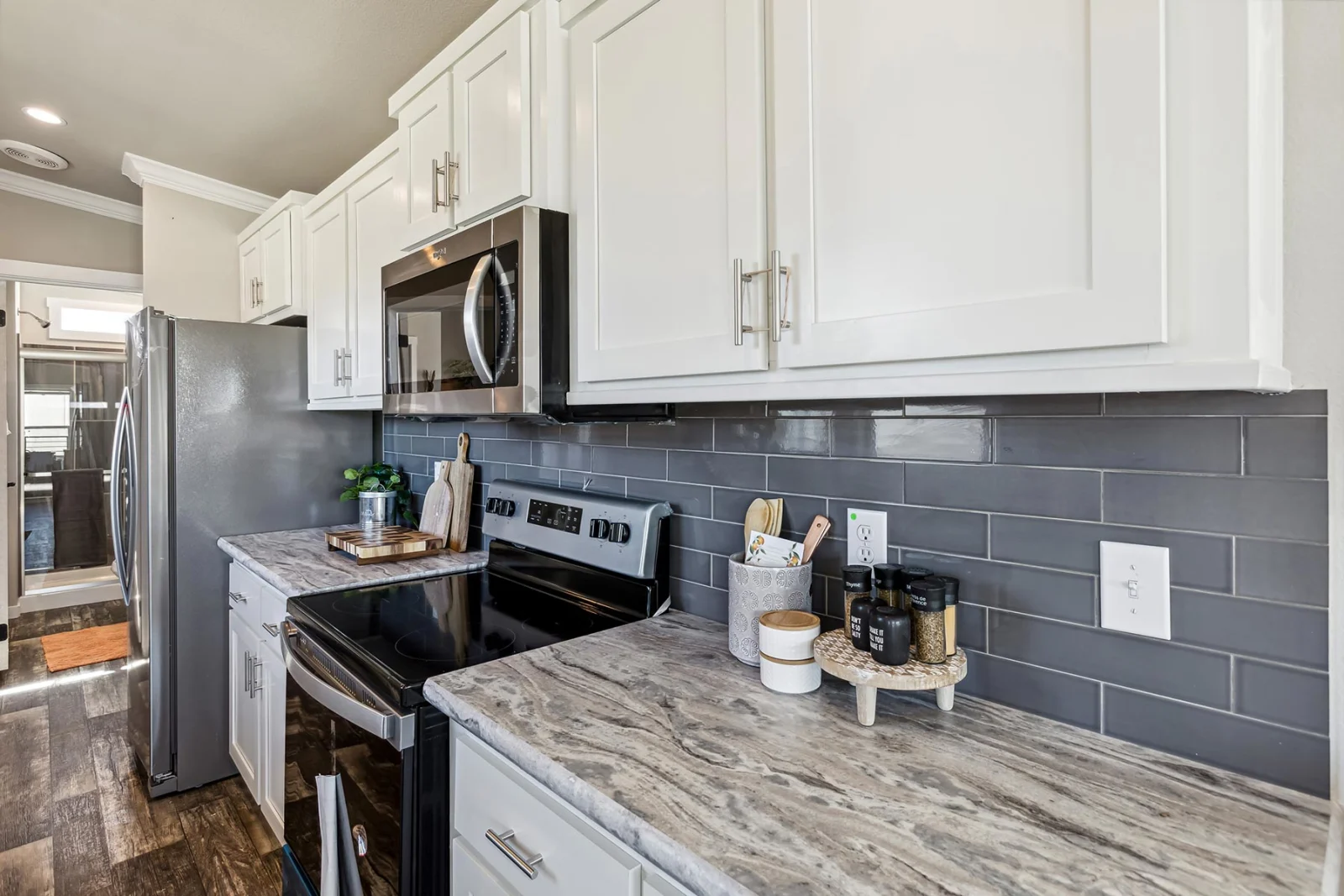 Kitchen of The Lagoon tiny home by Tiny Homes USA