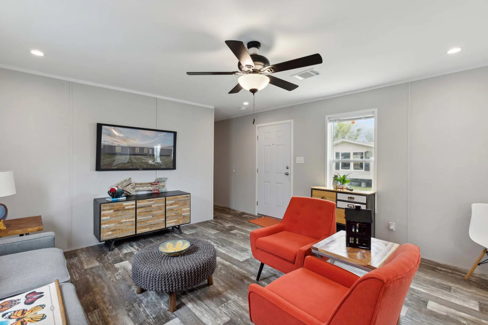 Living Room of The Hudson tiny home by Tiny Homes USA