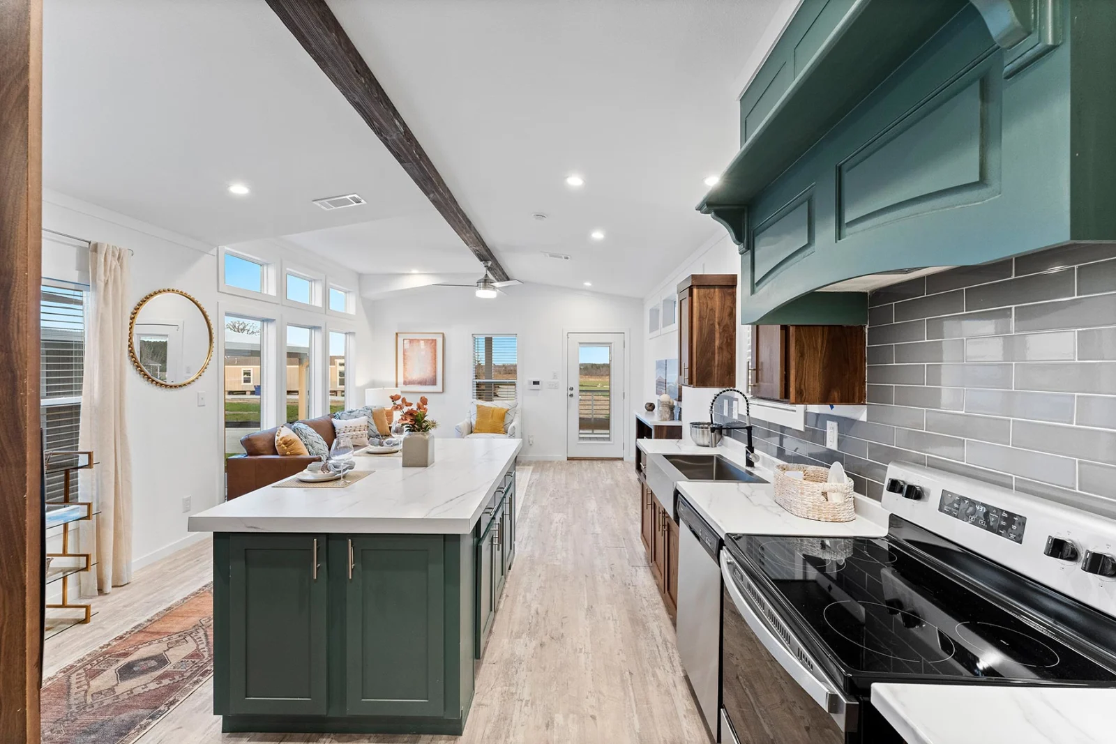 Kitchen of The Maui tiny home by Tiny Homes USA