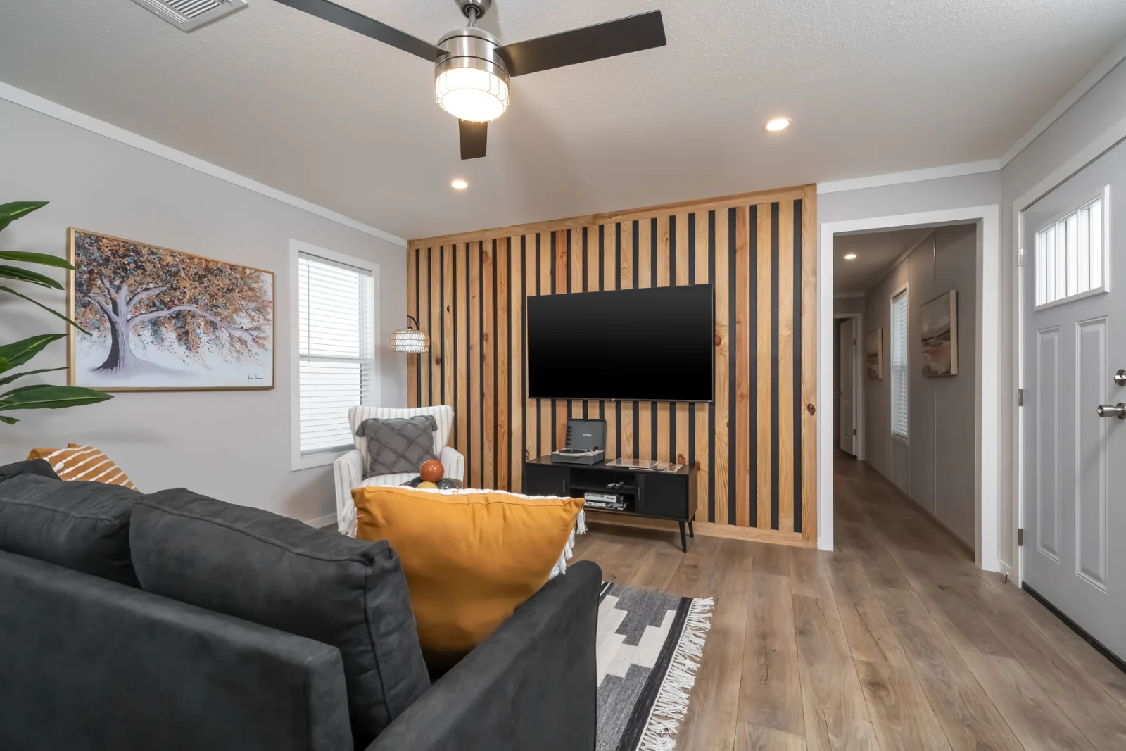 Living Room of The McAlister tiny home by Tiny Homes USA