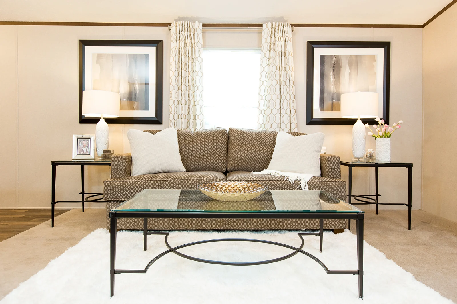 Living Room of The Bliss tiny home by Tiny Homes USA