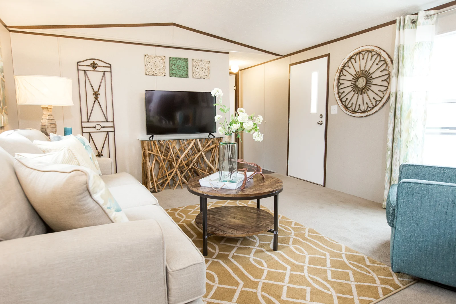Living Room of The Delight tiny home by Tiny Homes USA