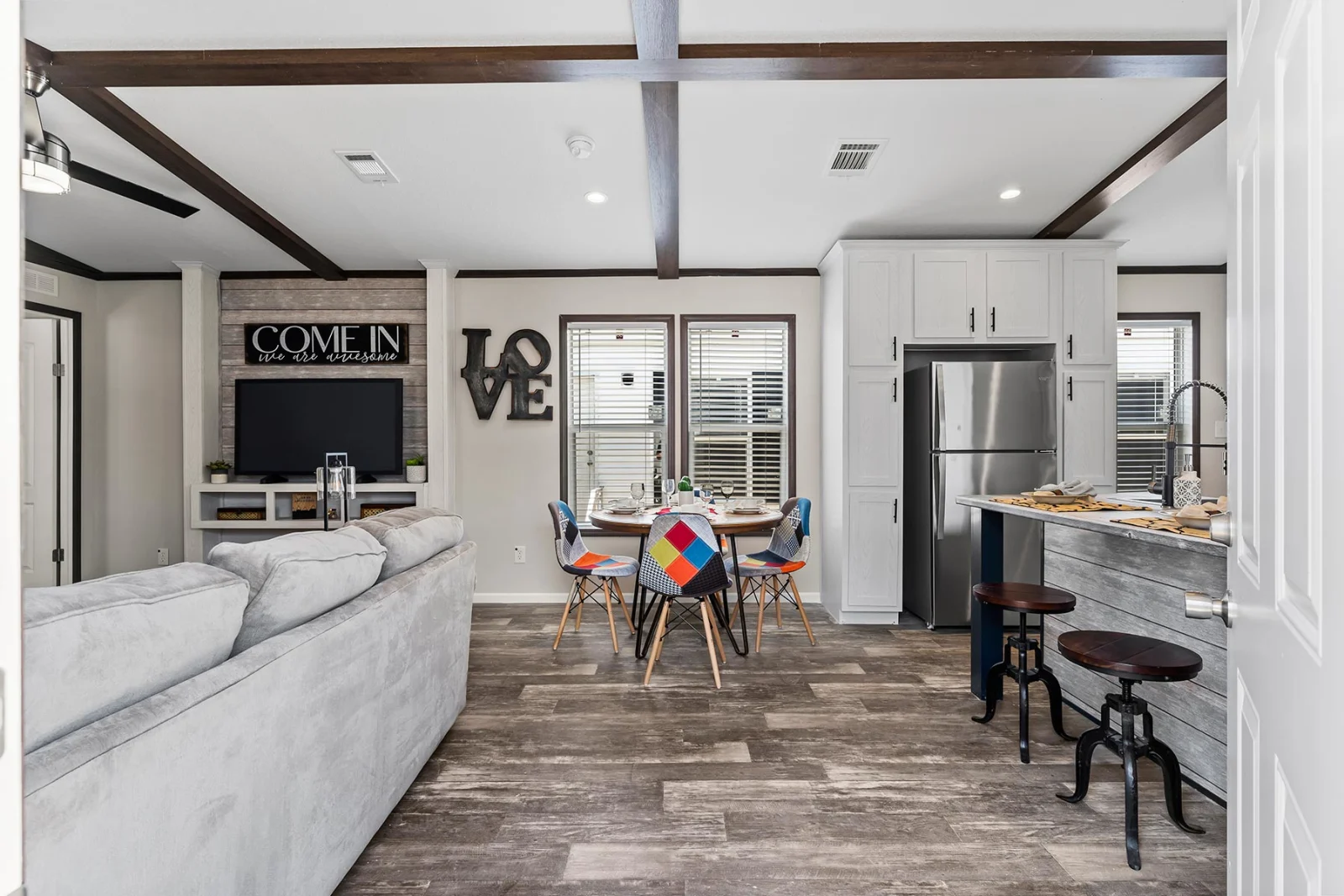 Dining Area of The Frenchman tiny home by Tiny Homes USA