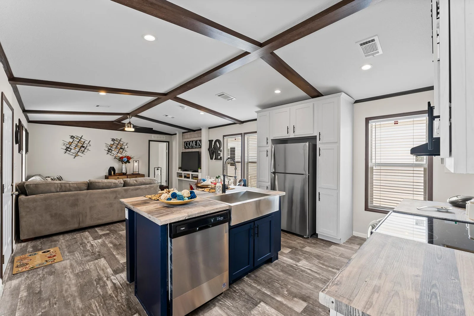 Kitchen of The Frenchman tiny home by Tiny Homes USA