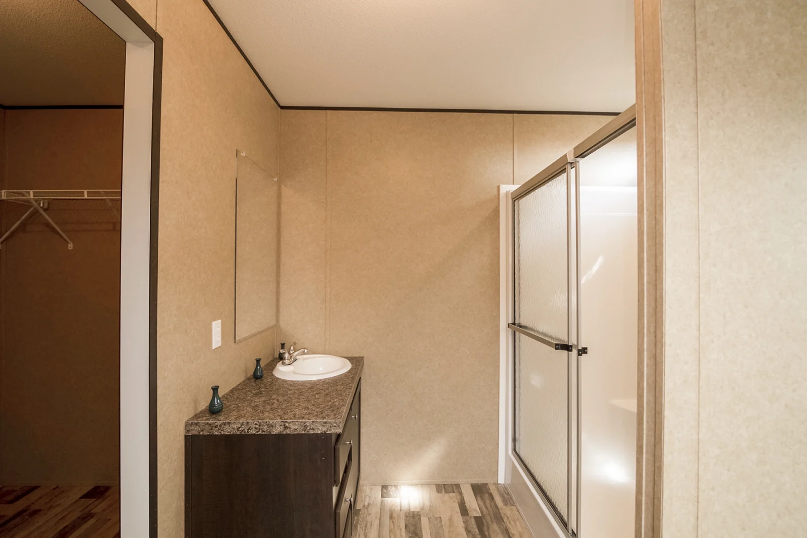 Master Bathroom of The Puebla tiny home by Tiny Homes USA