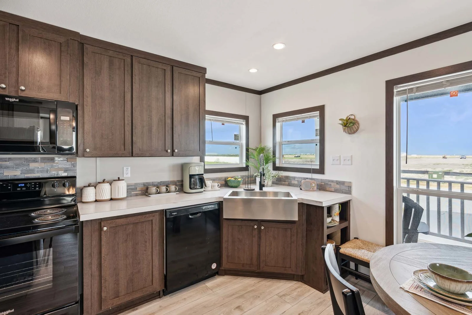 Kitchen And Dining Area of The Rado tiny home by Tiny Homes USA