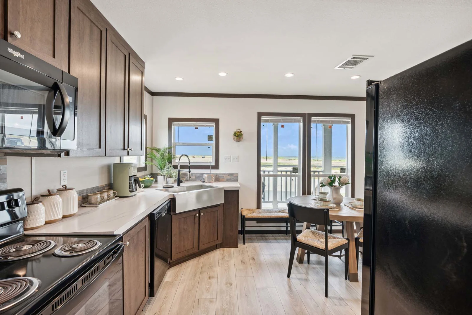 Kitchen And Dining Area of The Rado tiny home by Tiny Homes USA