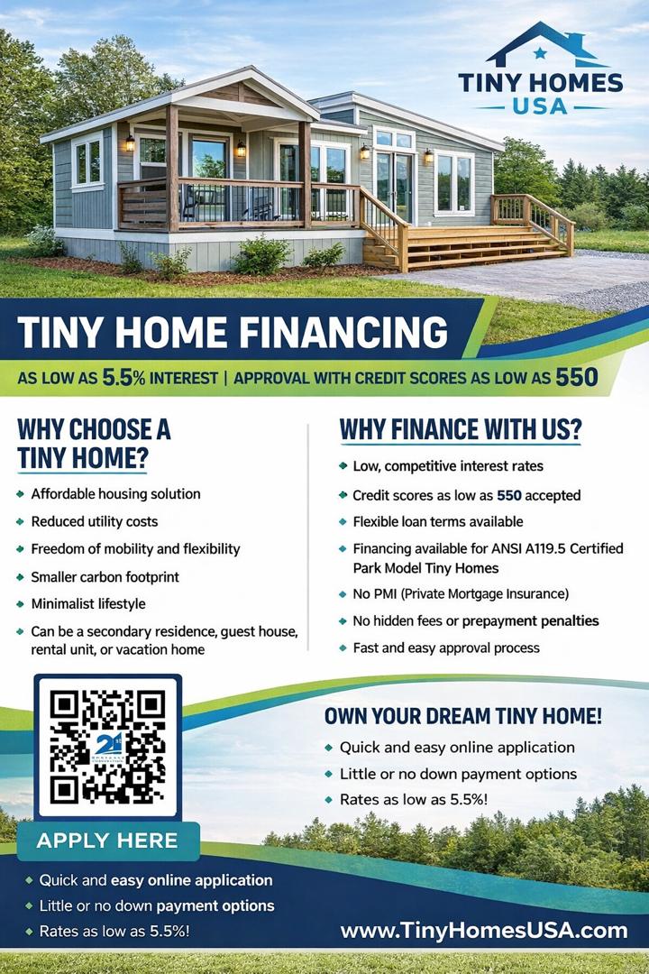 tiny home financing options USA