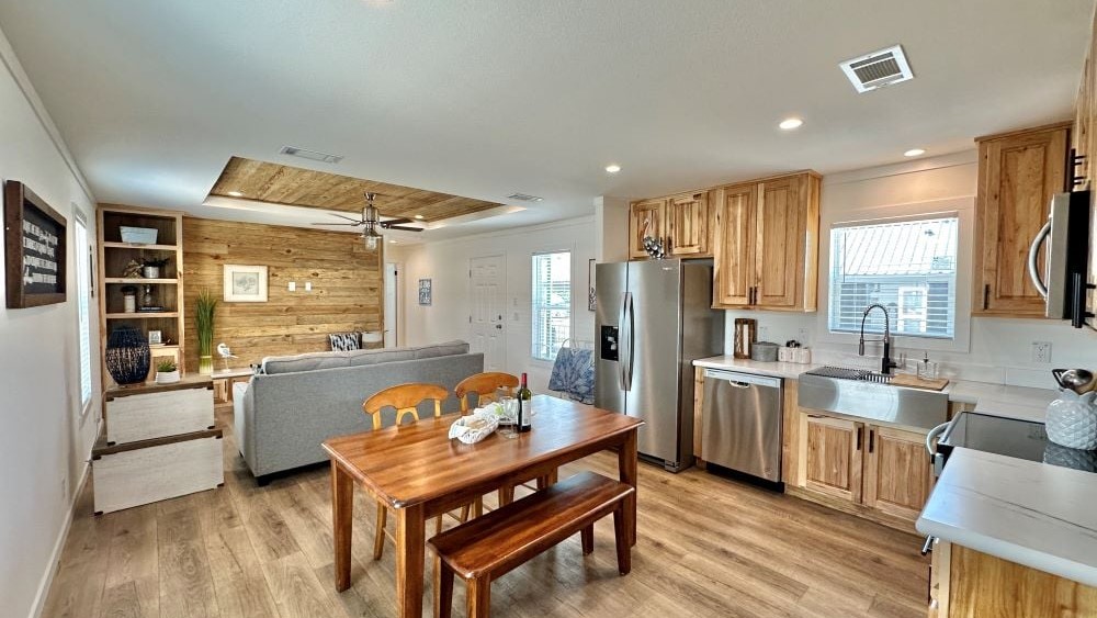 Kitchen of The stealth tiny home by Tiny Homes USA