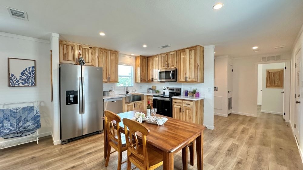 Kitchen of The stealth tiny home by Tiny Homes USA